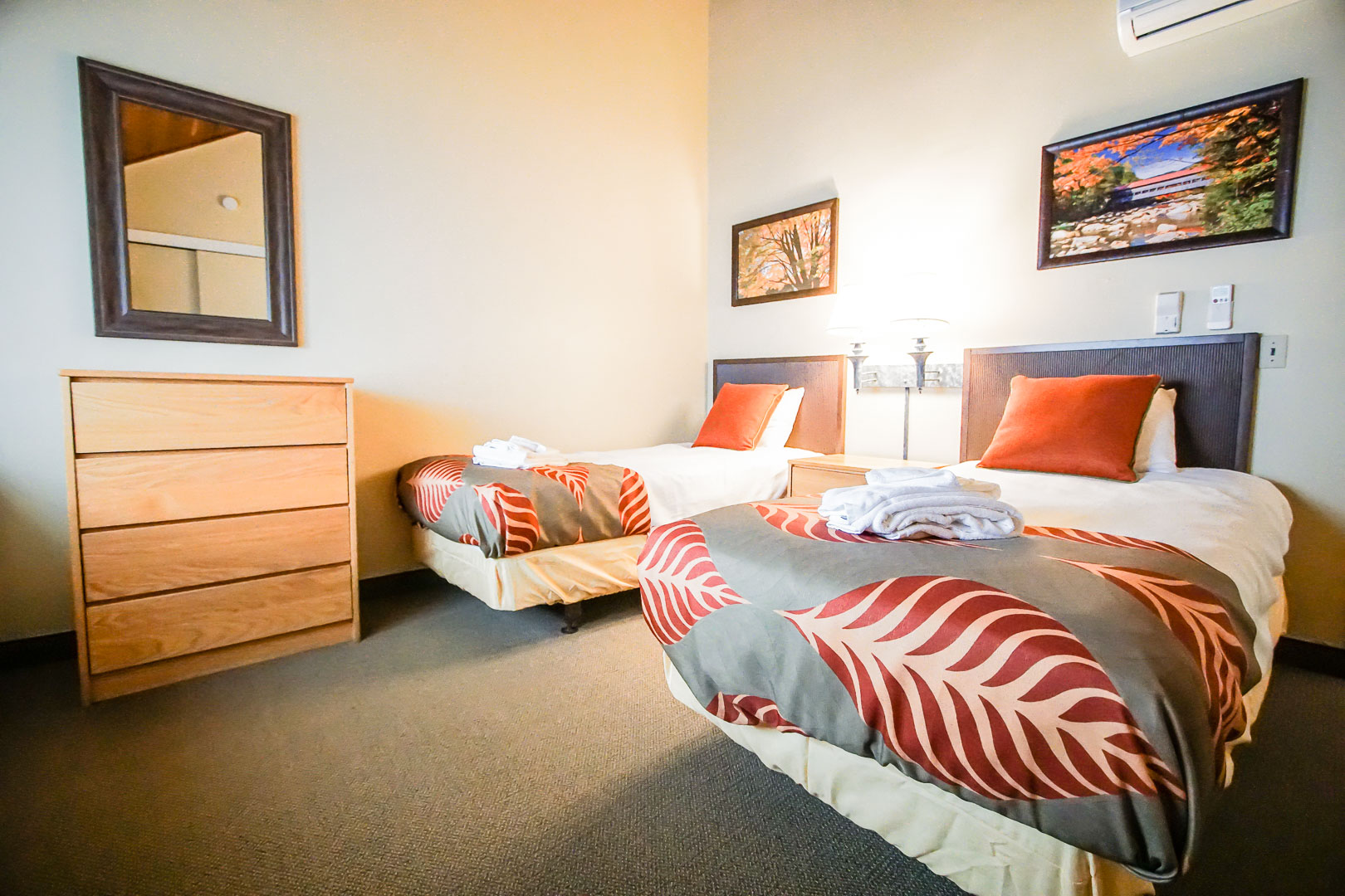 A spacious two bedroom at VRI's Village of Loon Mountain in New Hampshire.